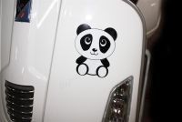 100mm-4" Cute Baby Panda bear Laminated Decal Sticker